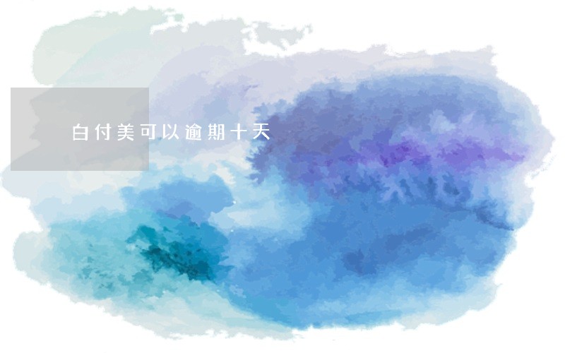 白付美可以逾期十天 白付美可以逾期十天