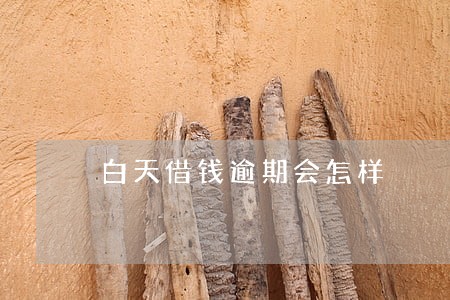白天借钱逾期会怎样 白天借钱逾期会怎样