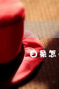 白条怎么只还本金 白条怎么只还本金