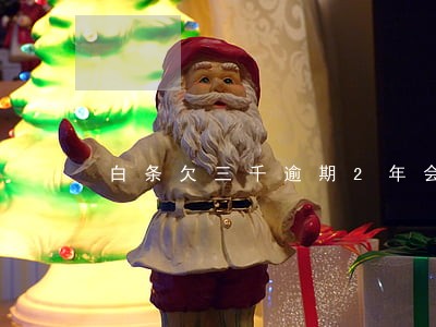 白条欠三千逾期2年会怎么样 白条欠三千逾期2年会怎么样