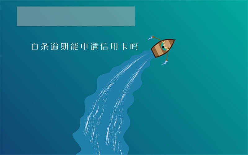 白条逾期能申请信用卡吗 白条逾期能申请信用卡吗