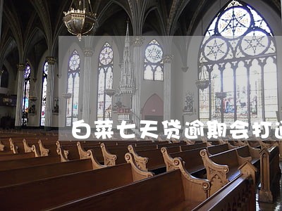 白菜七天贷逾期会打通话记录 白菜七天贷逾期会打通话记录