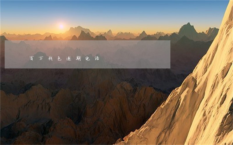 百万钱包逾期电话