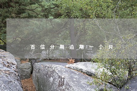 百信分期逾期一个月