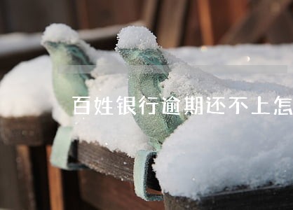 百姓银行逾期还不上怎么办 百姓银行逾期还不上怎么办