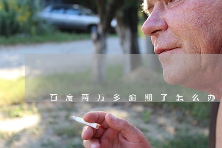 百度两万多逾期了怎么办 百度两万多逾期了怎么办