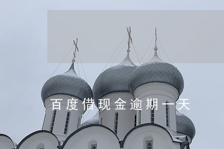 百度借现金逾期一天
