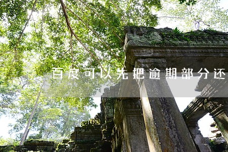 百度可以先把逾期部分还了 百度可以先把逾期部分还了