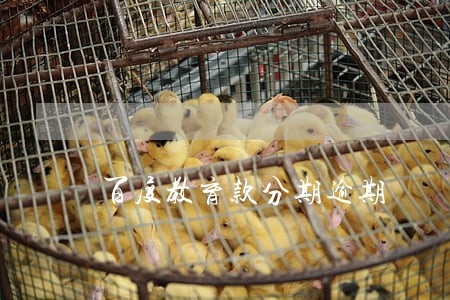 百度教育款分期逾期 百度教育款分期逾期