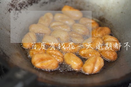 百度有钱花一天逾期都不行吗 百度有钱花一天逾期都不行吗