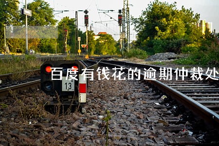 百度有钱花的逾期仲裁处理 百度有钱花的逾期仲裁处理