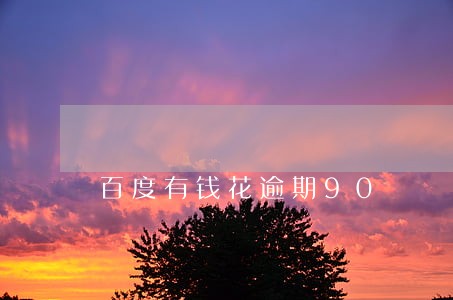 百度有钱花逾期90