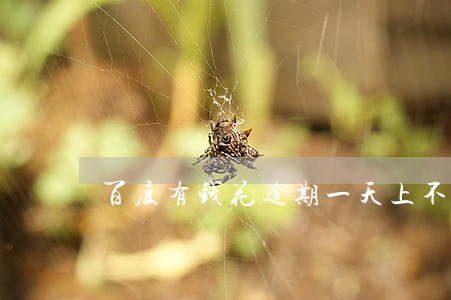 百度有钱花逾期一天上不上征信 百度有钱花逾期一天上不上征信