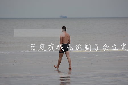百度有钱花逾期了会立案吗 百度有钱花逾期了会立案吗