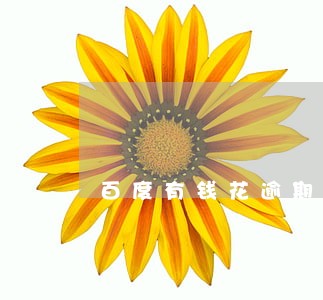 百度有钱花逾期最多何上门吗 百度有钱花逾期最多何上门吗