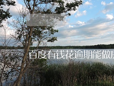 百度有钱花逾期能做房贷么 百度有钱花逾期能做房贷么