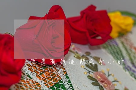 百度有钱逾期两个小时 百度有钱逾期两个小时