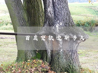 百度贷款逾期多久 百度贷款逾期多久