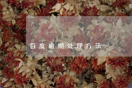 百度逾期处理方法