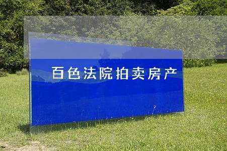 百色法院拍卖房产 百色法院拍卖房产