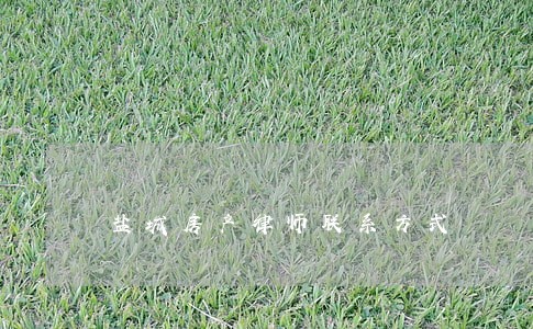 盐城房产律师联系方式 盐城房产律师联系方式