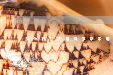 监测到您的信贷逾期中信 监测到您的信贷逾期中信