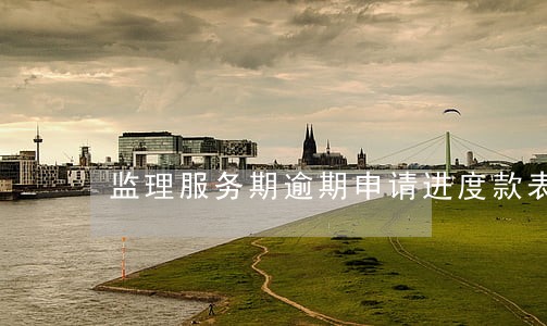 监理服务期逾期申请进度款表格 监理服务期逾期申请进度款表格