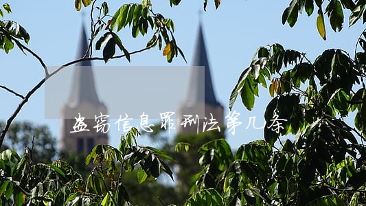 盗窃信息罪刑法第几条 盗窃信息罪刑法第几条