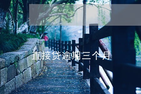直接贷逾期三个月 直接贷逾期三个月