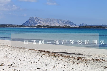 直播间主播帮你谈逾期欠款 直播间主播帮你谈逾期欠款