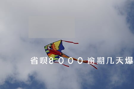 省呗8000逾期几天爆联系人 省呗8000逾期几天爆联系人