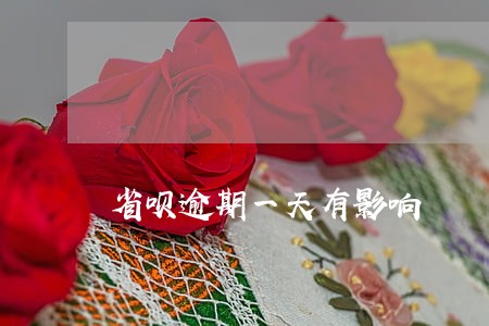 省呗逾期一天有影响 省呗逾期一天有影响