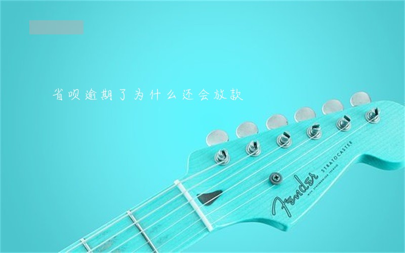省呗逾期了为什么还会放款 省呗逾期了为什么还会放款
