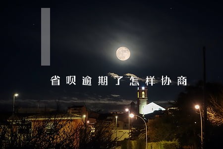省呗逾期了怎样协商
