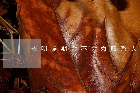 省呗逾期会不会爆联系人 省呗逾期会不会爆联系人