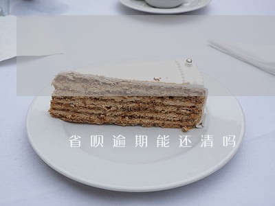 省呗逾期能还清吗 省呗逾期能还清吗