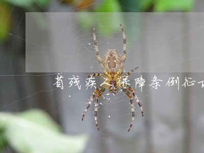 省残疾人保障条例征求意见 省残疾人保障条例征求意见