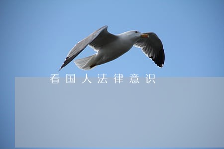 看国人法律意识 看国人法律意识