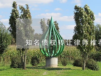 知名债权转让律师推荐 知名债权转让律师推荐