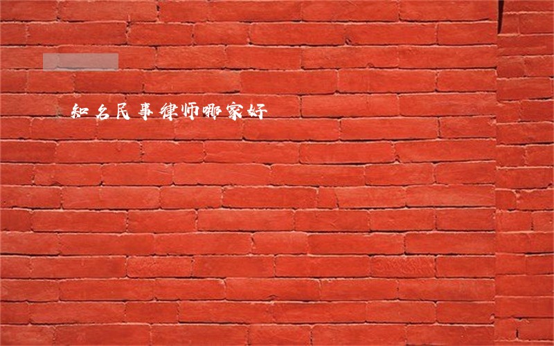 知名民事律师哪家好 知名民事律师哪家好