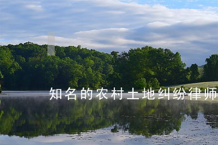 知名的农村土地纠纷律师排名 知名的农村土地纠纷律师排名
