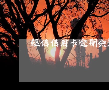 短信信用卡逾期会影响信誉吗