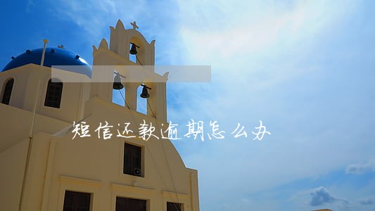 短信还款逾期怎么办