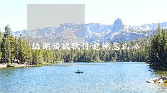 短期借款软件逾期怎么办 短期借款软件逾期怎么办