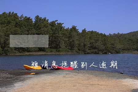 短消息提醒别人逾期 短消息提醒别人逾期