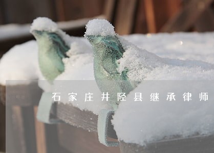石家庄井陉县继承律师在线咨询