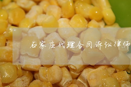 石家庄代理合同诉讼律师 石家庄代理合同诉讼律师