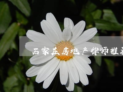 石家庄房地产律师推荐 石家庄房地产律师推荐