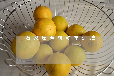 石家庄查机动车违法 石家庄查机动车违法