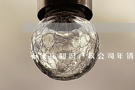 石家庄知识产权公司年销售额多少 石家庄知识产权公司年销售额多少